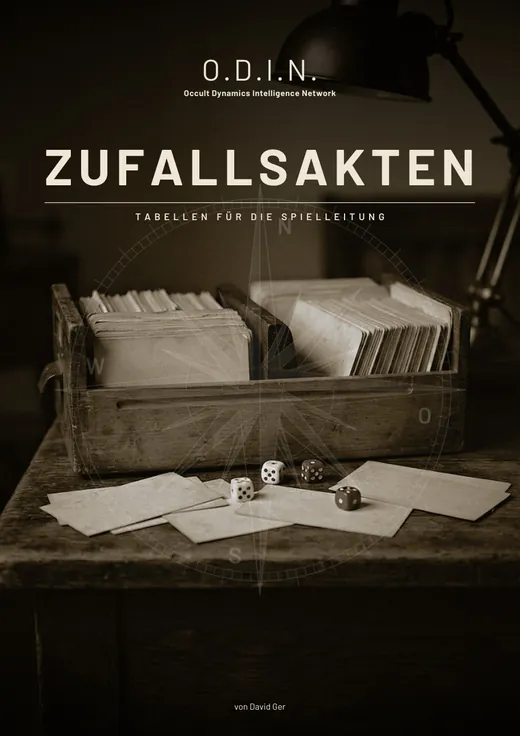 Titelbild Zufallsakten: Tabellen für die Spielleitung