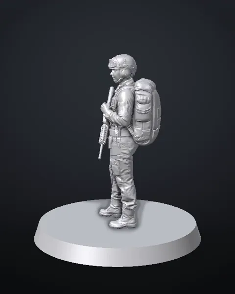 Rundumansicht: Shadow Paratrooper, Weiblich